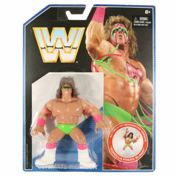 WWE WWF Mattel Hasbro Retro Ultimate Warrior MOC 