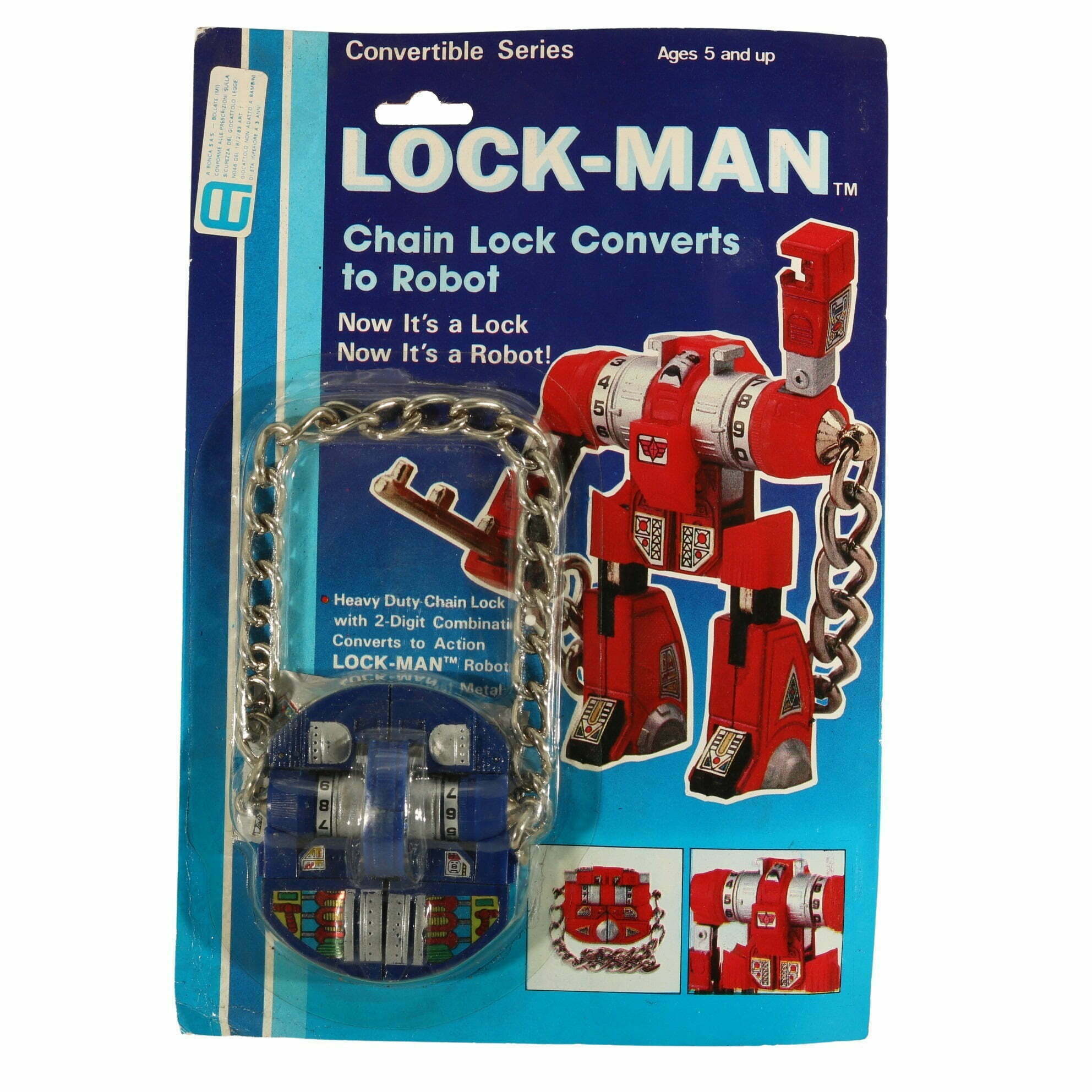 Vintage Transformer - Lock-Man (Chain Lock converts to Robot) / Diecast - MOC